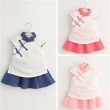 ชุดเด็กผู้หญิงสีชมพูอ่อน รหัส DR50