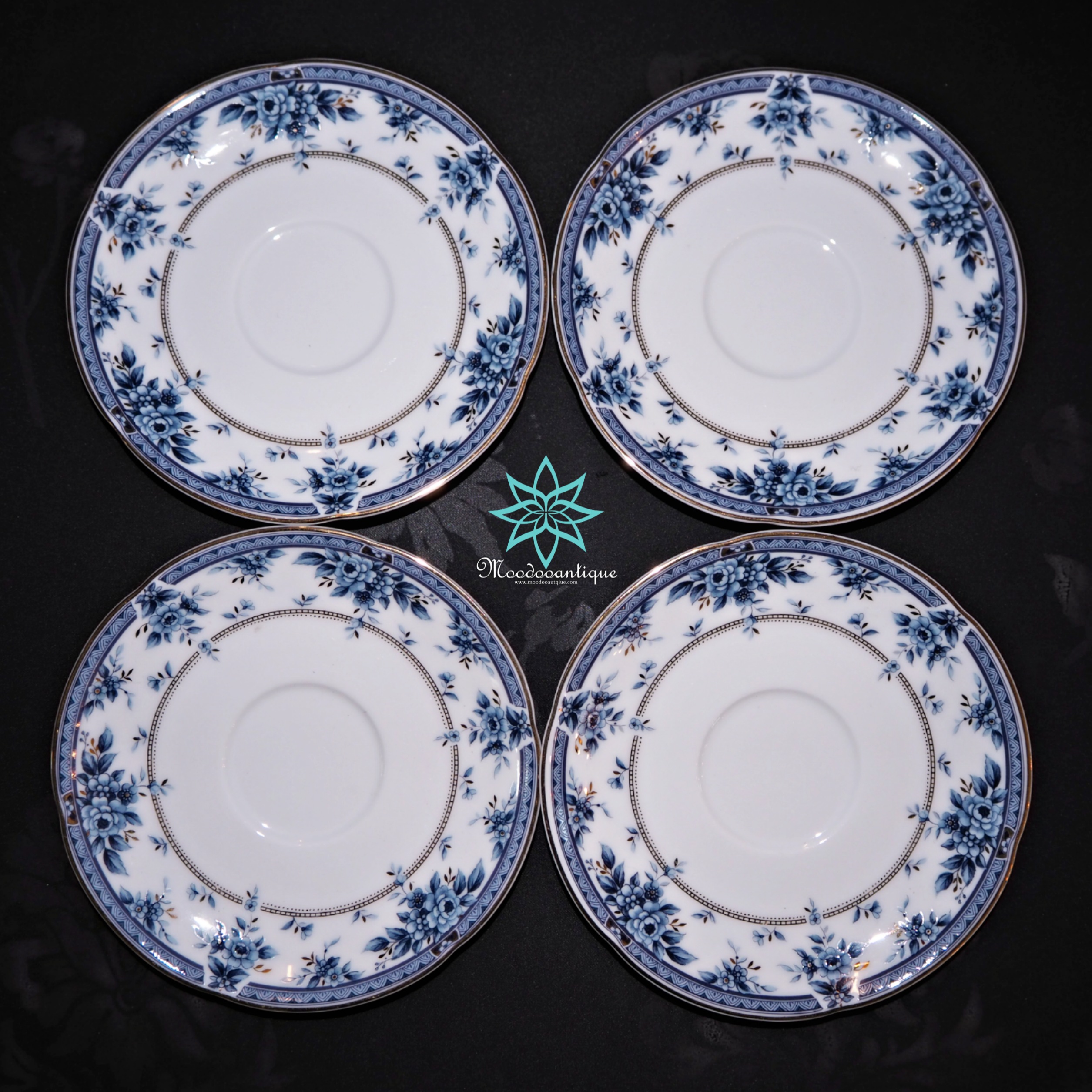 จานรองแก้ว Giovanni Valentino Italy 4 ใบ