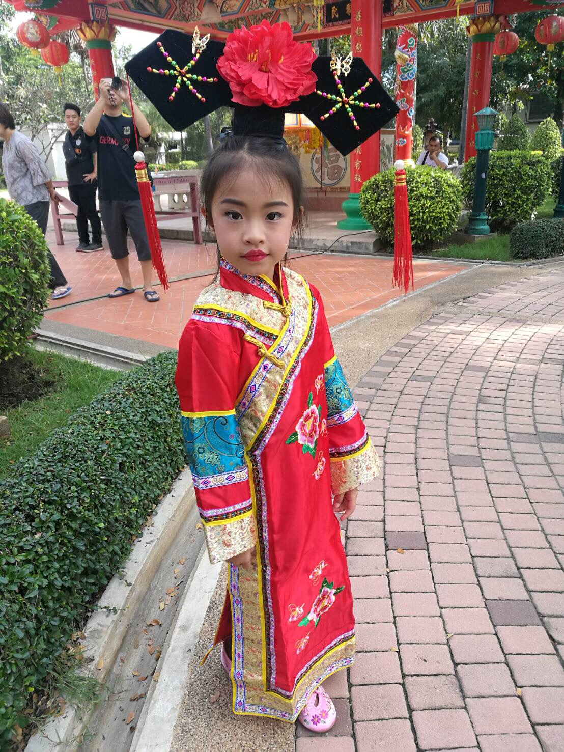 ชุดเจ้าหญิงกำมะลอเด็ก สีแดง รหัส CAT 85