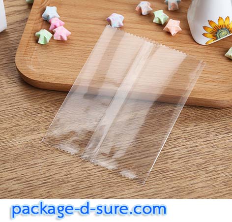 ถุงซีลกลาง ขอบหยัก 7x10 เนื้อใส แพ็ค 100 ใบ