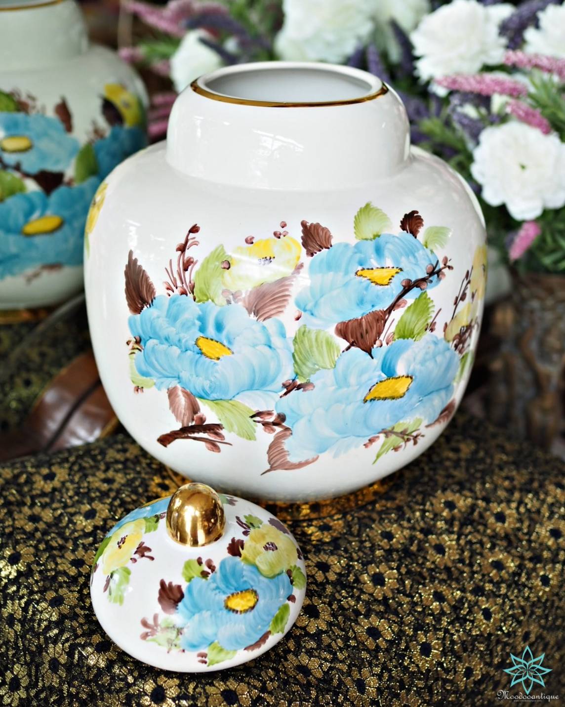 แจกันกระเบื้อง Sümerbank Made in Turkey Hand Decoration 2797