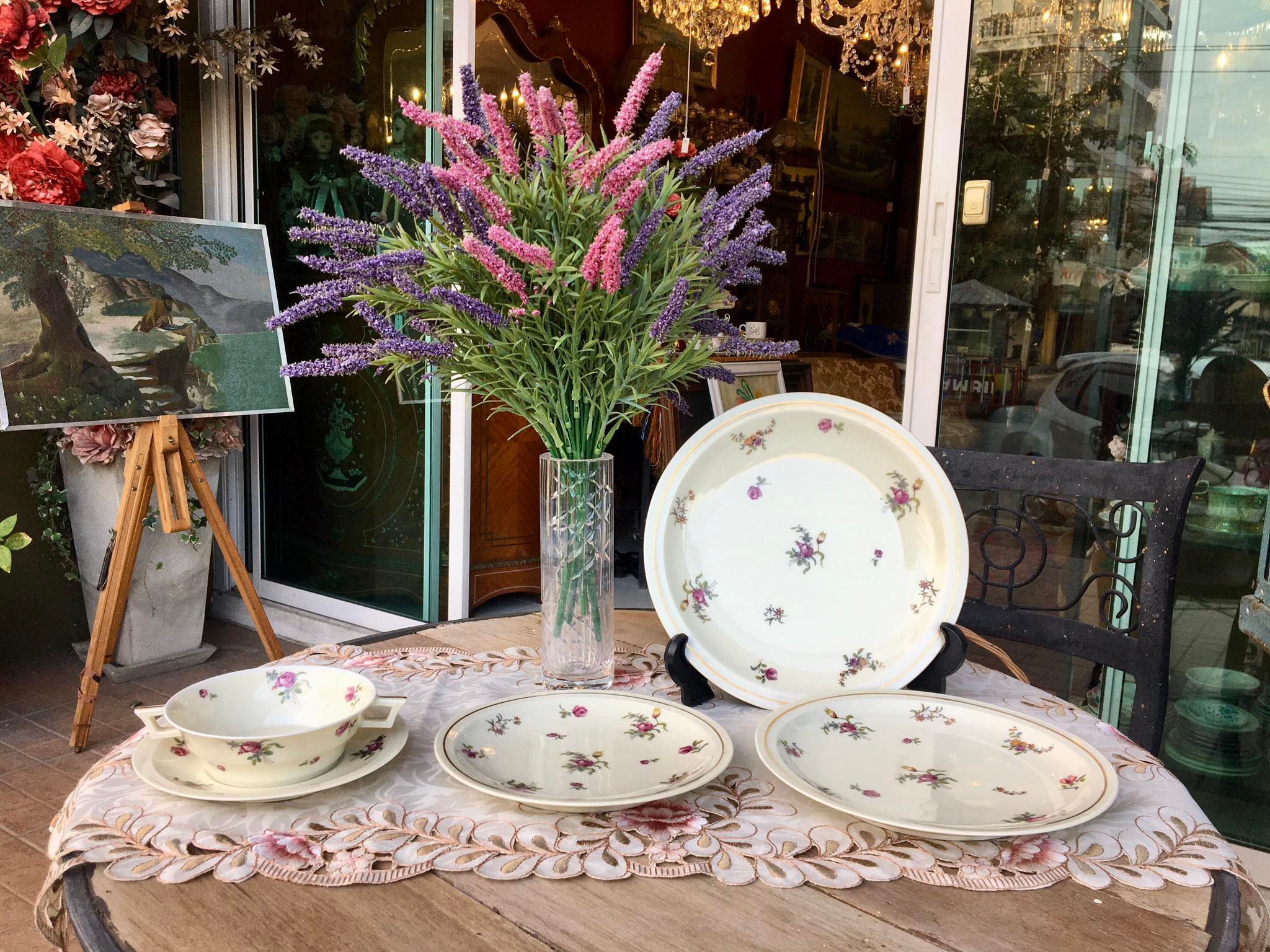 ชุุดจานอาหาร Branded Limoges จากฝรั่งเศส