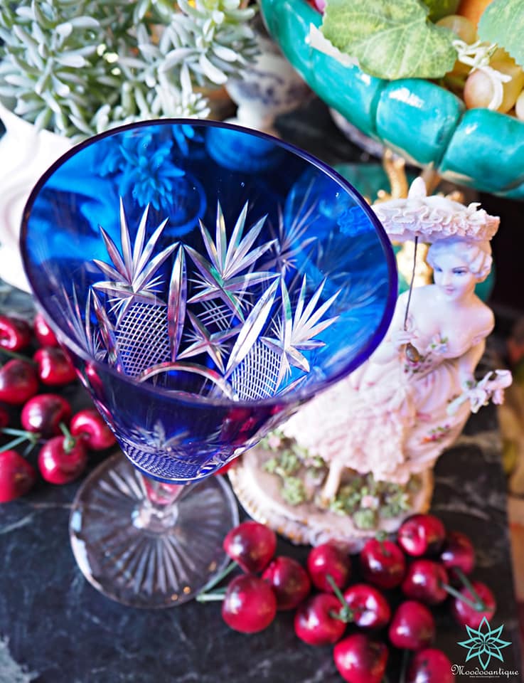 Bohemia Crystal) สีน้ำเงิน