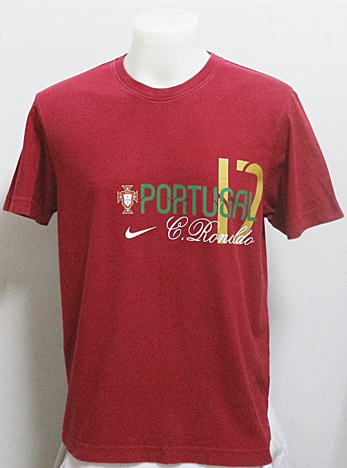 เสื้อยืดฟุตบอล NIKE ทีมชาติ PORTUGAL ของ RONALDO ไซส์ L
