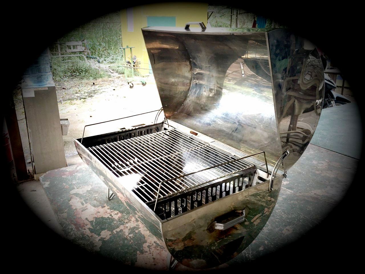 เตาอบสแตนเลสไร้ควัน ชายใหญ่ ขนาด 73 ซม.