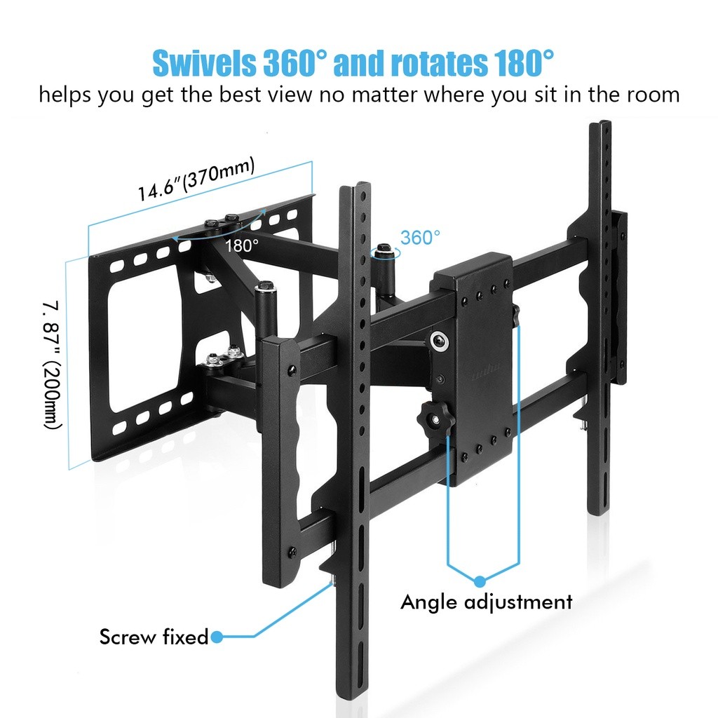 ขาแขวนทีวี 32-80” ทีวีติดผนัง (ปรับหมุนซ้ายขวาได้/ก้ม-เงยได้) LCD/LED Full Motion TV Wall Mount Articulating for 30-85"