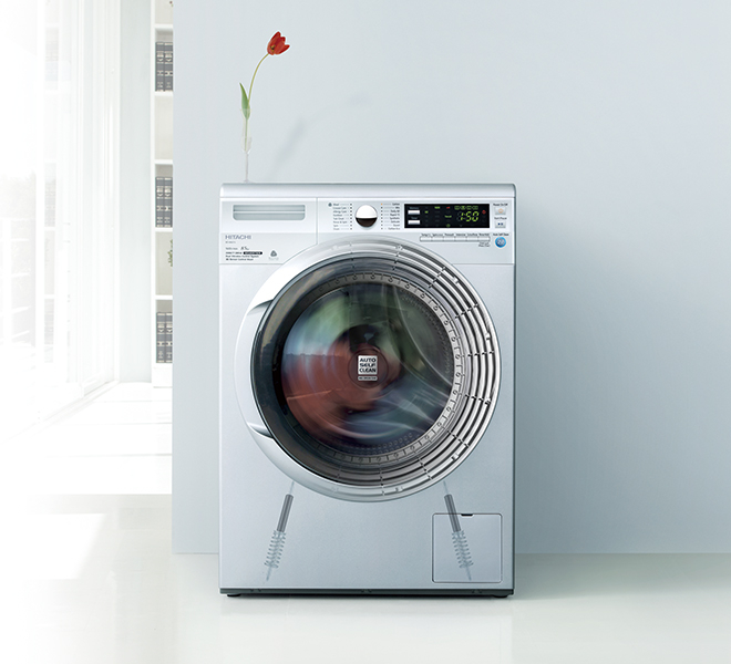 เครื่องซักผ้า Hitachi ฝาหน้า 510 Powered Inverter 9.0 กก. รุ่น BD-W90AV