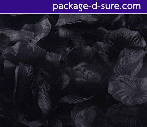 โปรโมชั่น//กลีบกุหลาบ รหัสสี 11 สีดำ แพคละ 95-100 กลีบ