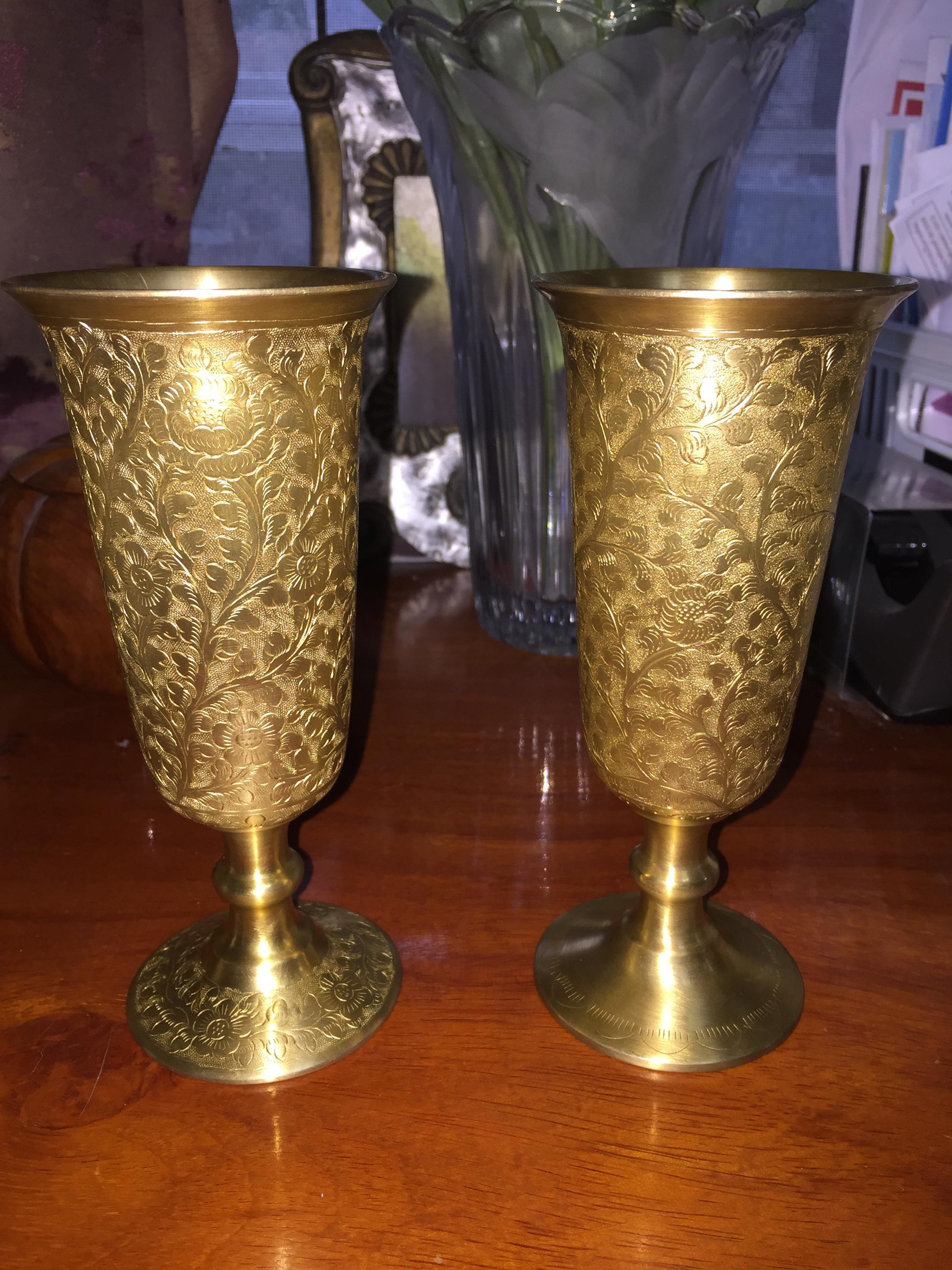 แก้วทองเหลืองทรงแชมเปญ