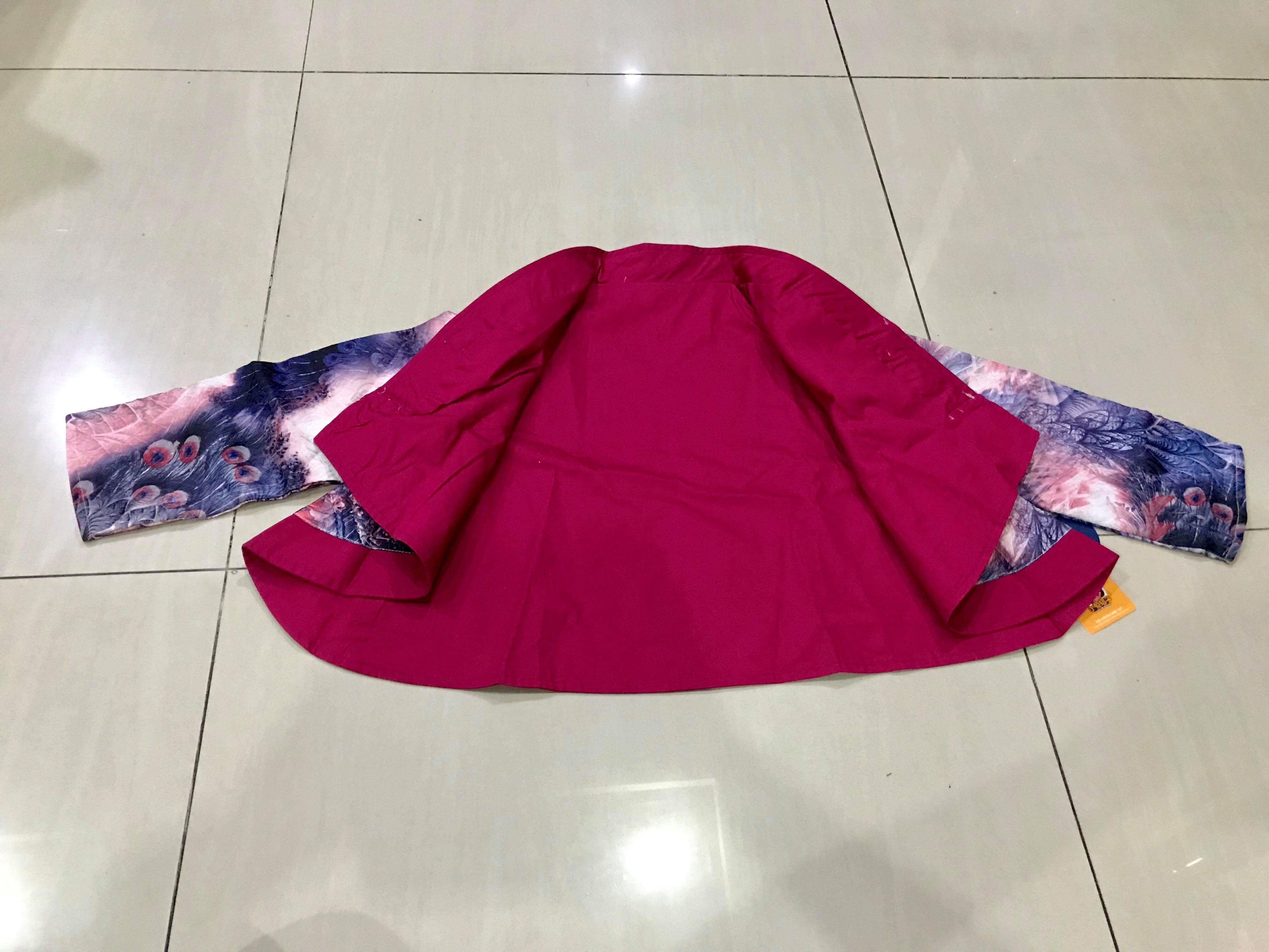 เสื้อคลุม ผ้า retro รหัส RT 54 สินค้าพร้อมส่ง