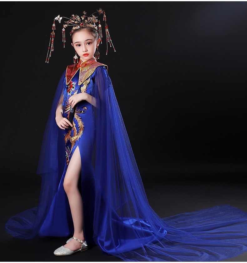 #ชุดเจ้าหญิงสีน้ำเงิน . รหัส HI215 สินค้าพร้อมส่ง