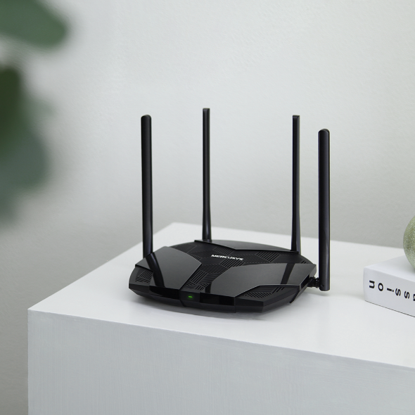 เราเตอร์ Wi-Fi 6 Dual-Band AX3000 Routers / MR80X แบรนด์ MERCUSYS รับประกันสินค้า 3 ปี