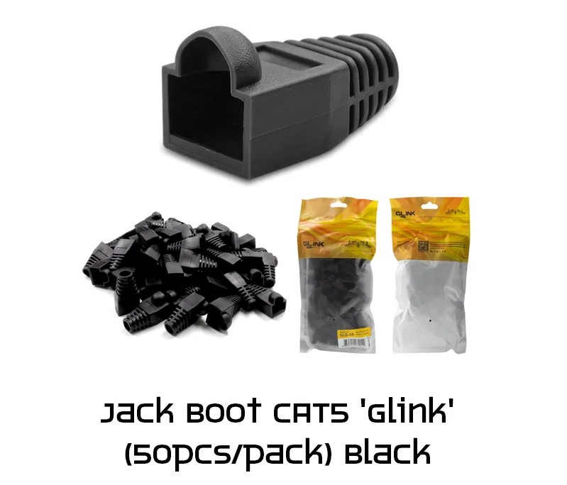 Jack Boot CAT5 'Glink' (50pcs/pack) Black