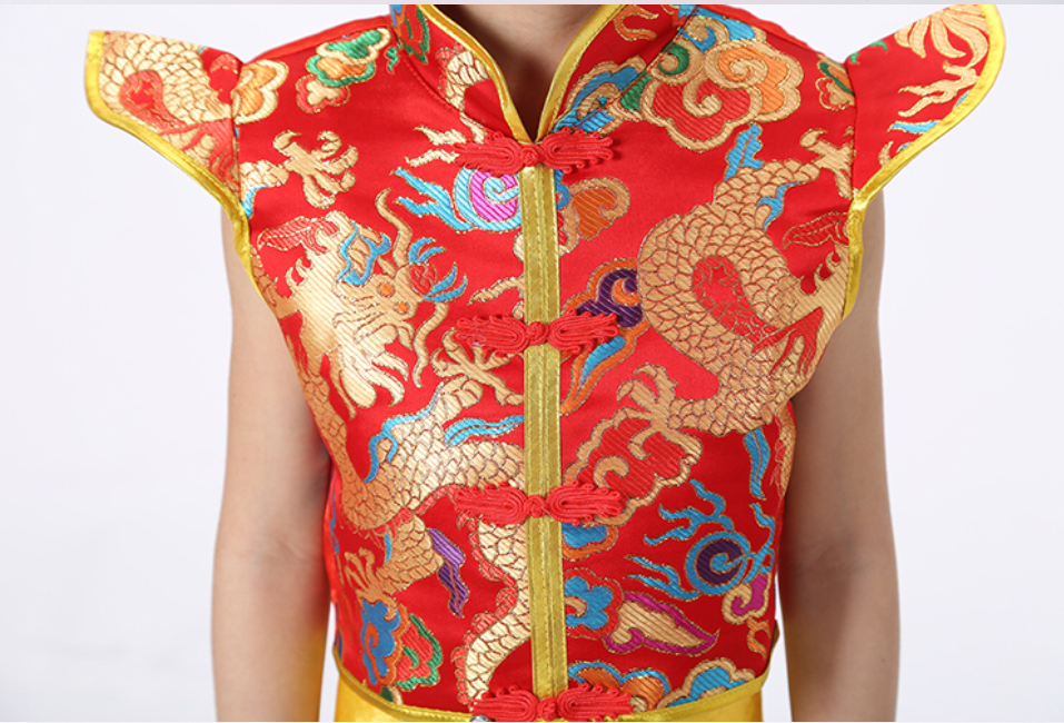 ชุดเต้นเด็กชายสีแดง . รหัส MC 28. สินค้าพร้อมส่ง