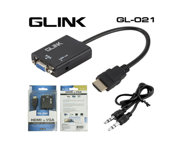 GLINK box.ตัวแปลง GL-021 HDMI TO VGA