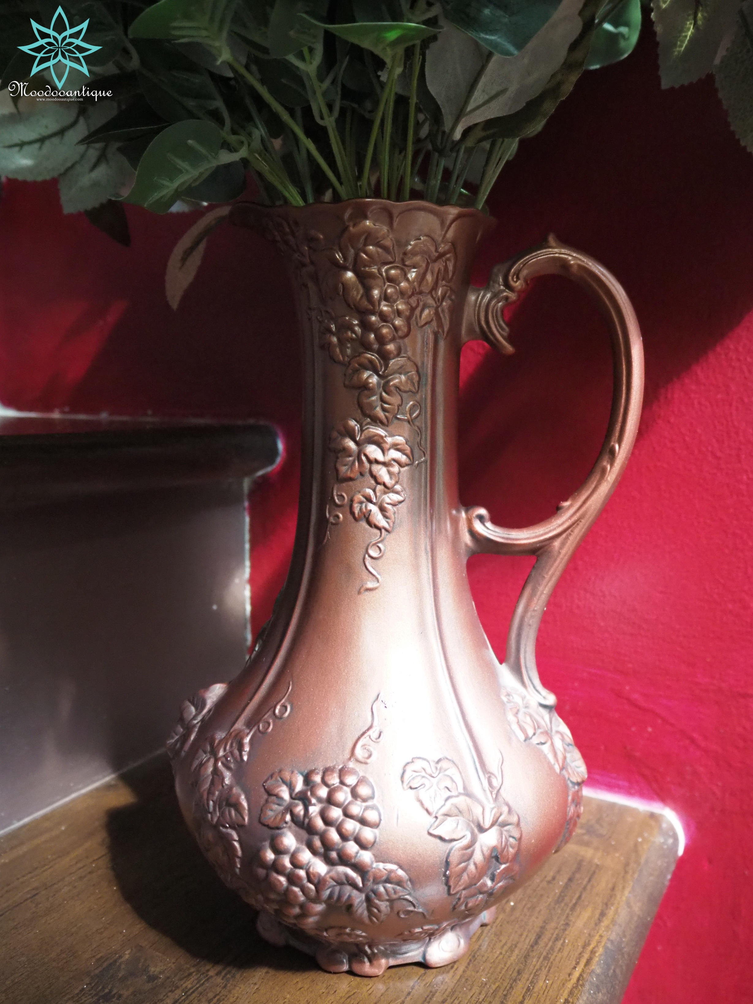 แจกันเซรามิคสีบรอนซ์