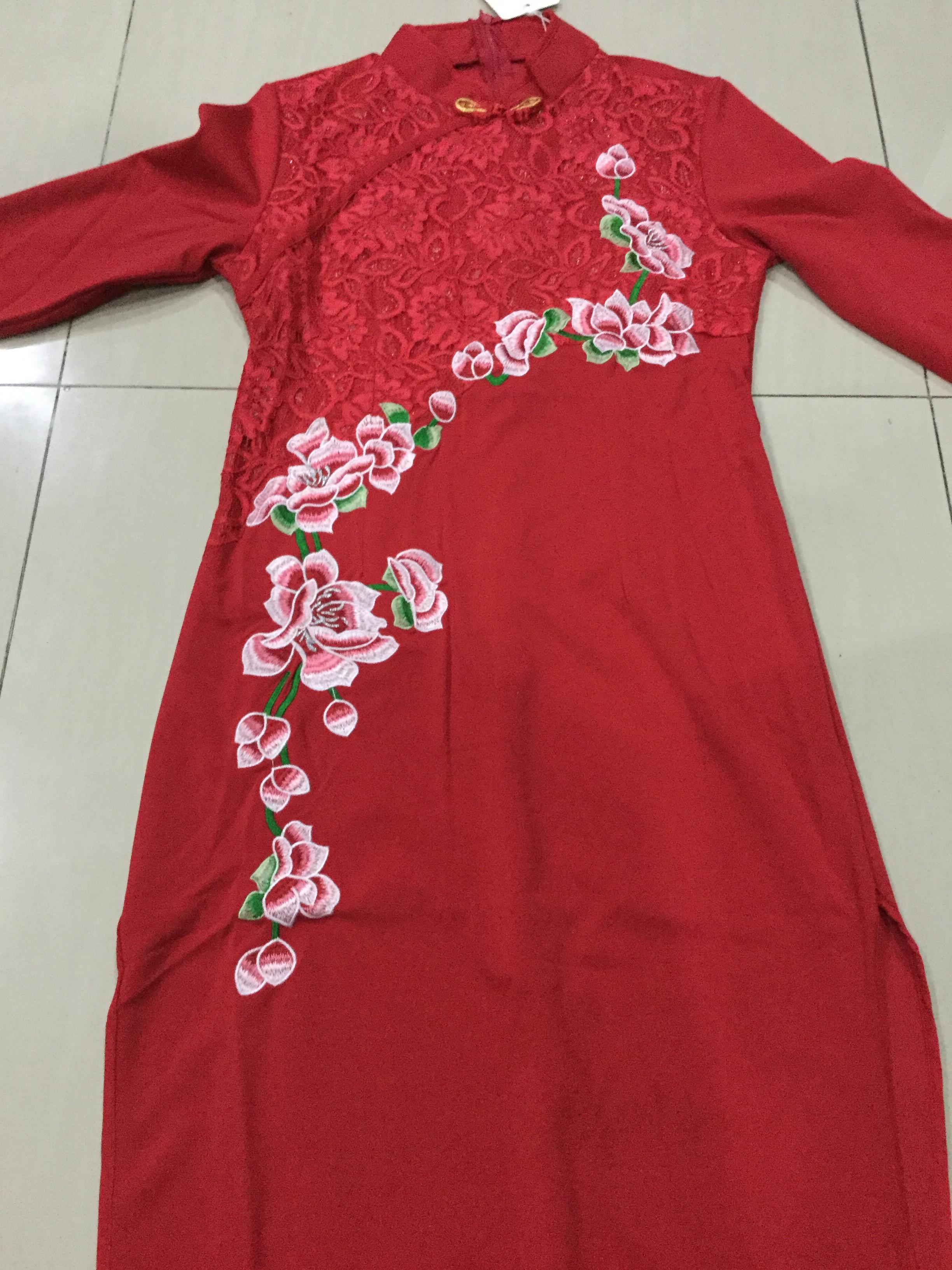 เดรสสีแดง รหัส R69 สินค้าพร้อมส่ง