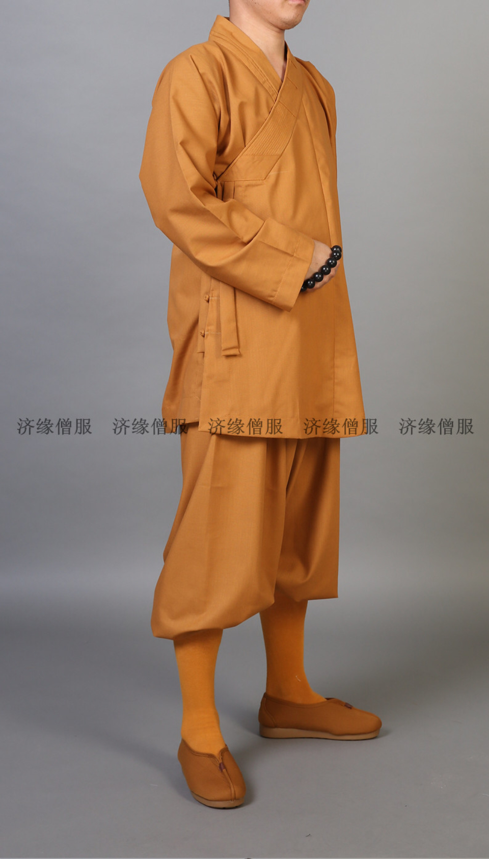 ชุดพระเส้าหลิน สีน้ำตาลผ้าฝ้าย. รหัส S 85 สินค้าพร้อมส่ง