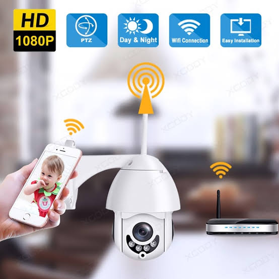 Mini Wifi Camera Speed Dome 1080P (2.0MP) รองรับ Memory Card 128GB