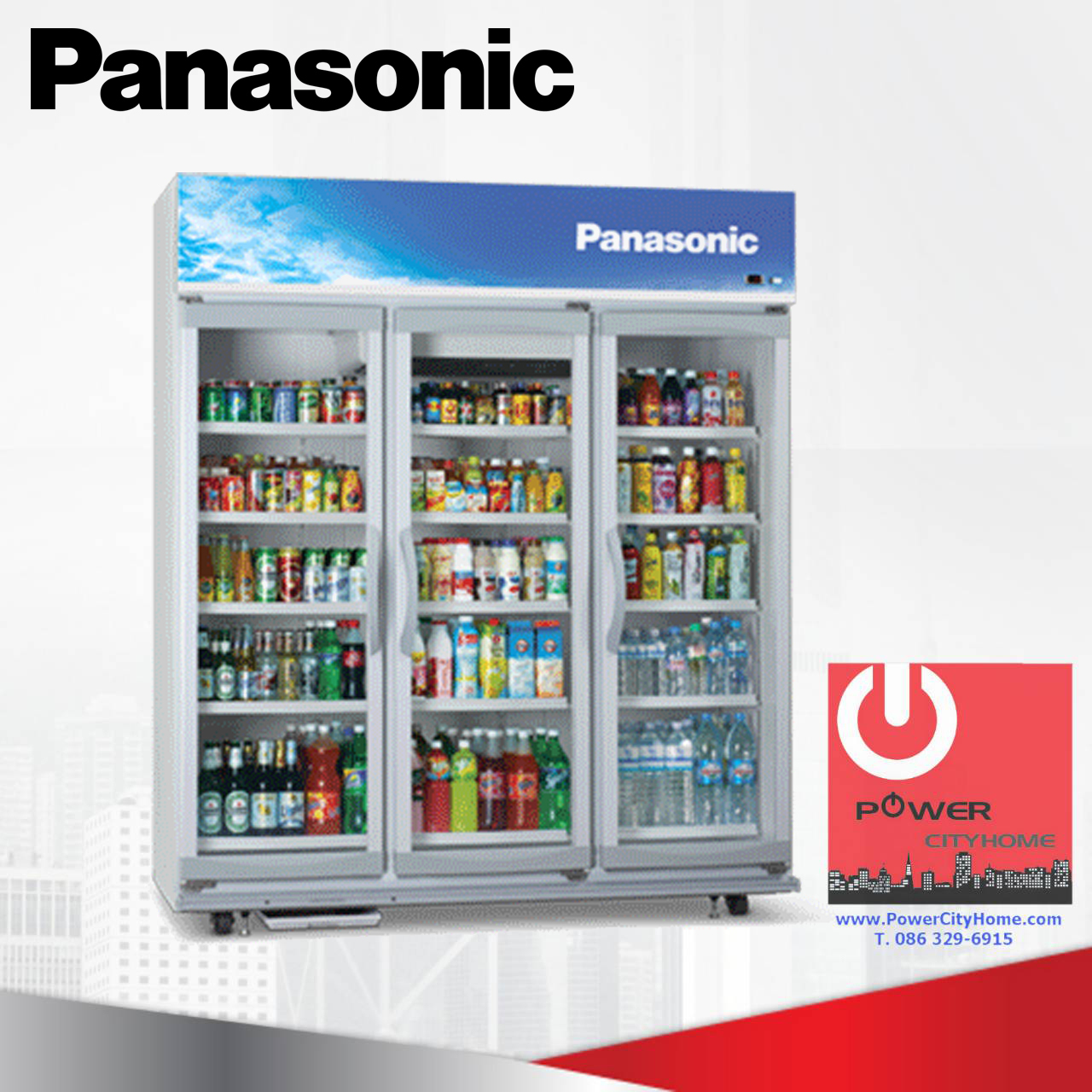 ตู้แช่เครื่องดื่ม panasonic 54.6 คิว รุ่น SBC-P3DB