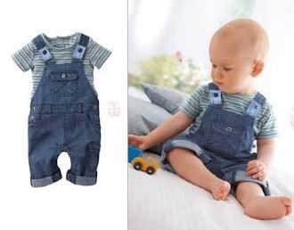 ชุดเอี๊ยมเด็กเล็ก (รวมเสื้อตัวใน) Size 80,90