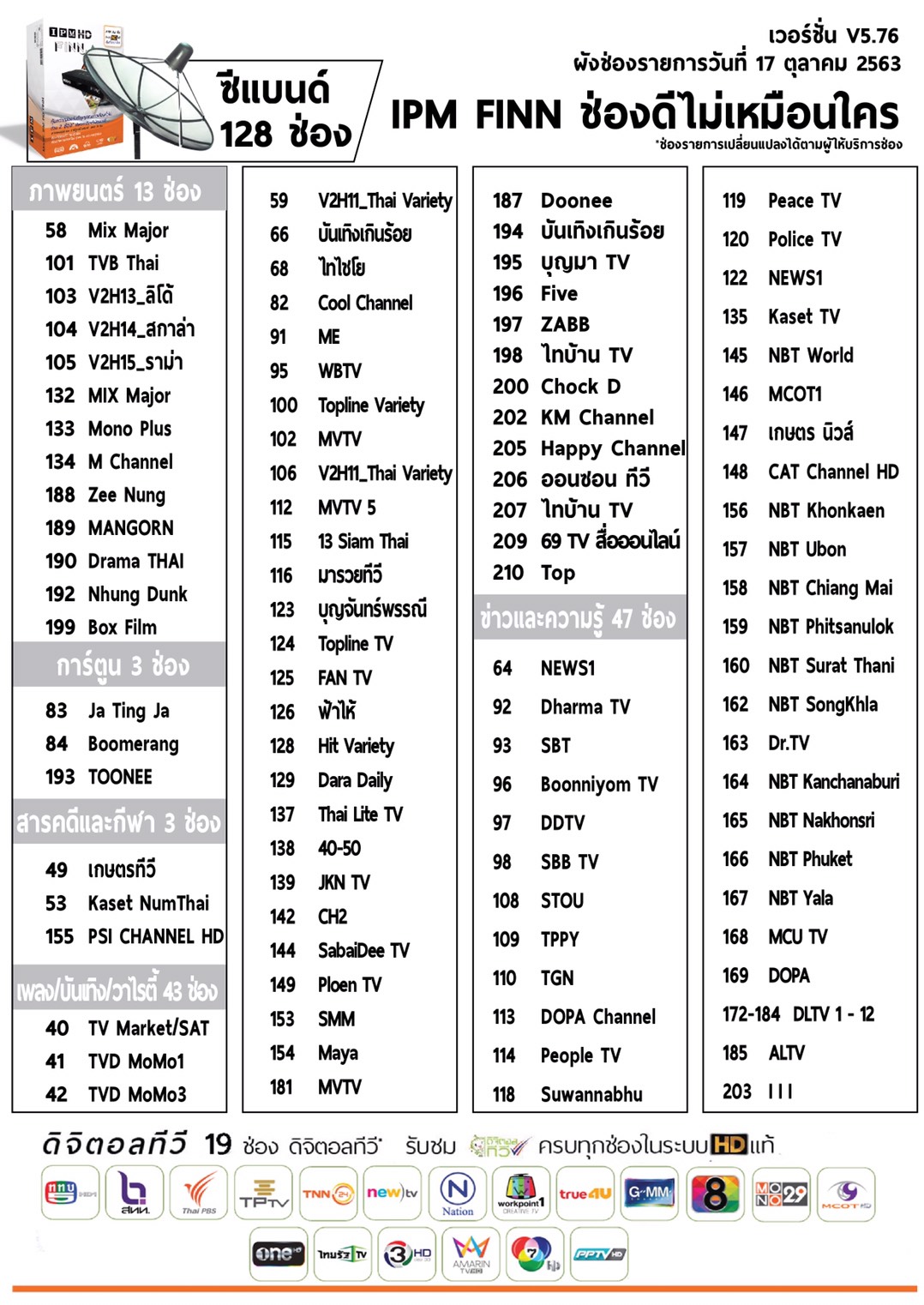 IPM UP HD3 WiFi Set (มีช่อง M3U) รับชมได้ 2 ระบบ ทั้งระบบจานดาวเทียมและอินเทอร์เน็ต + Wifi