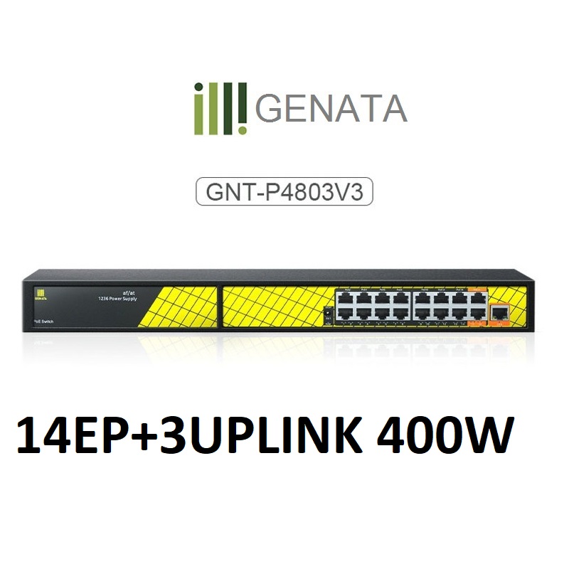 GENATA/GNT-P4803V3 17-CH (14EP+2GP+1G+5V 400W)