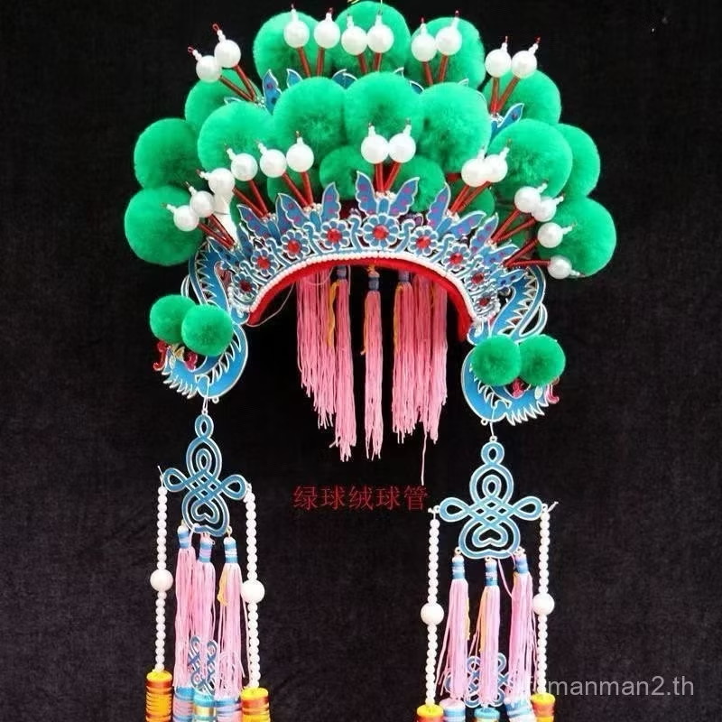 หัวมงกุฏใหญ่แบบเต็ม สีเขียว