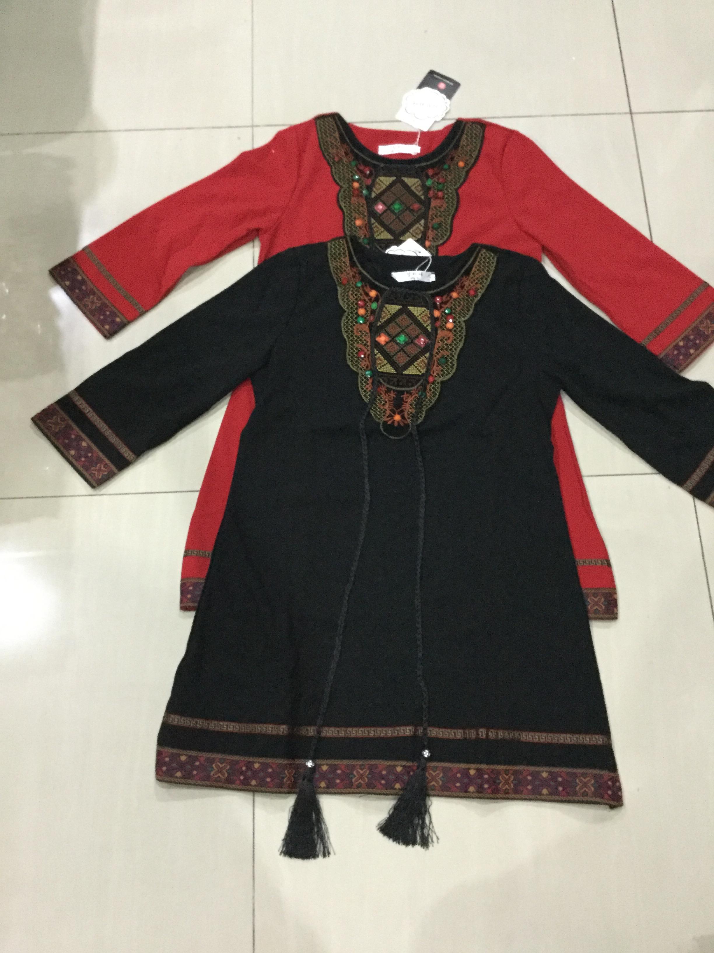 เดรสสีดำ ผ้าลินิน รหัสLA 45 สินค้าพร้อมส่ง