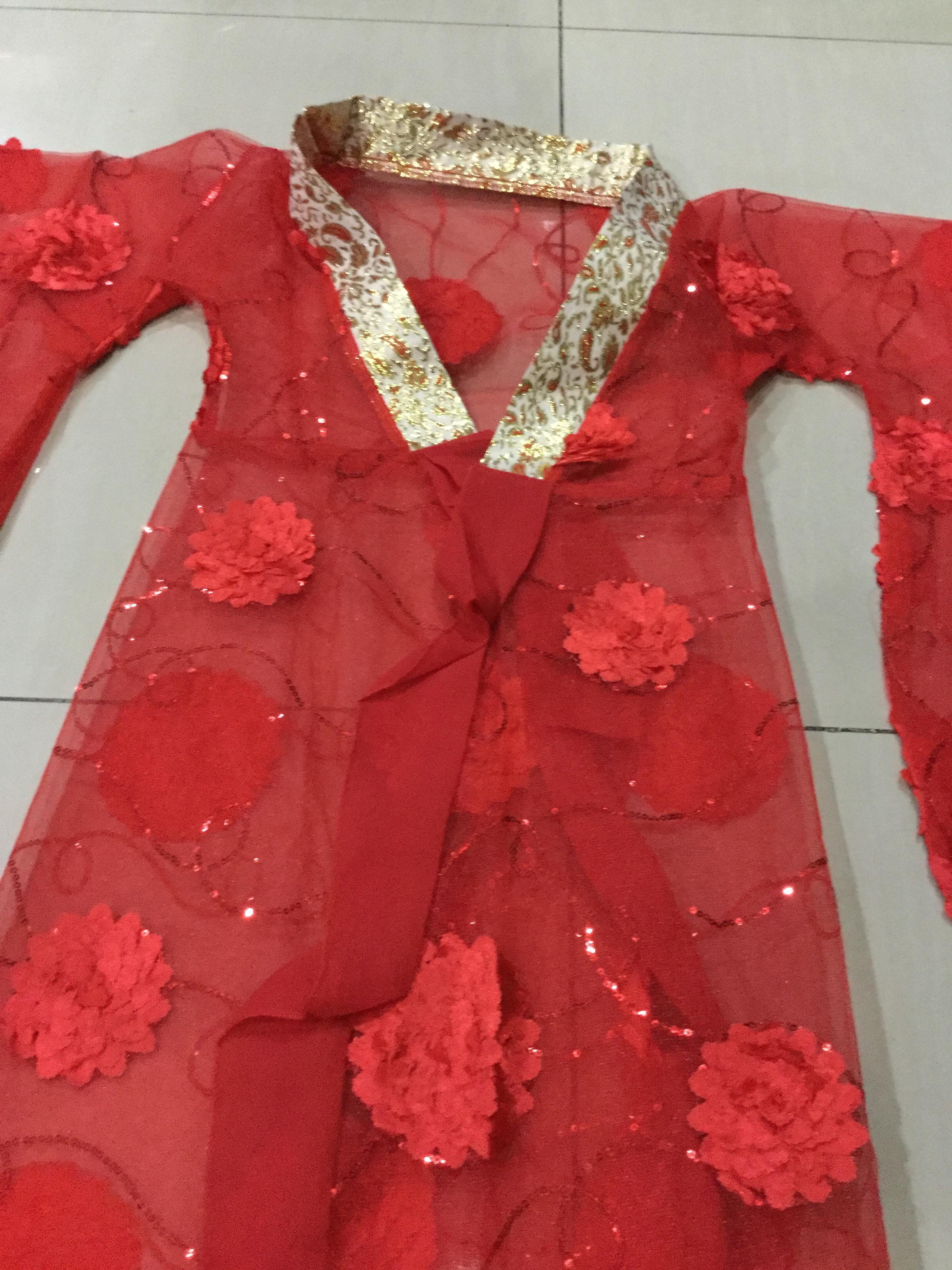 ชุดองค์หญิงฮั่น สีแดง. รหัส SUV 95 สินค้าพร้อมส่ง