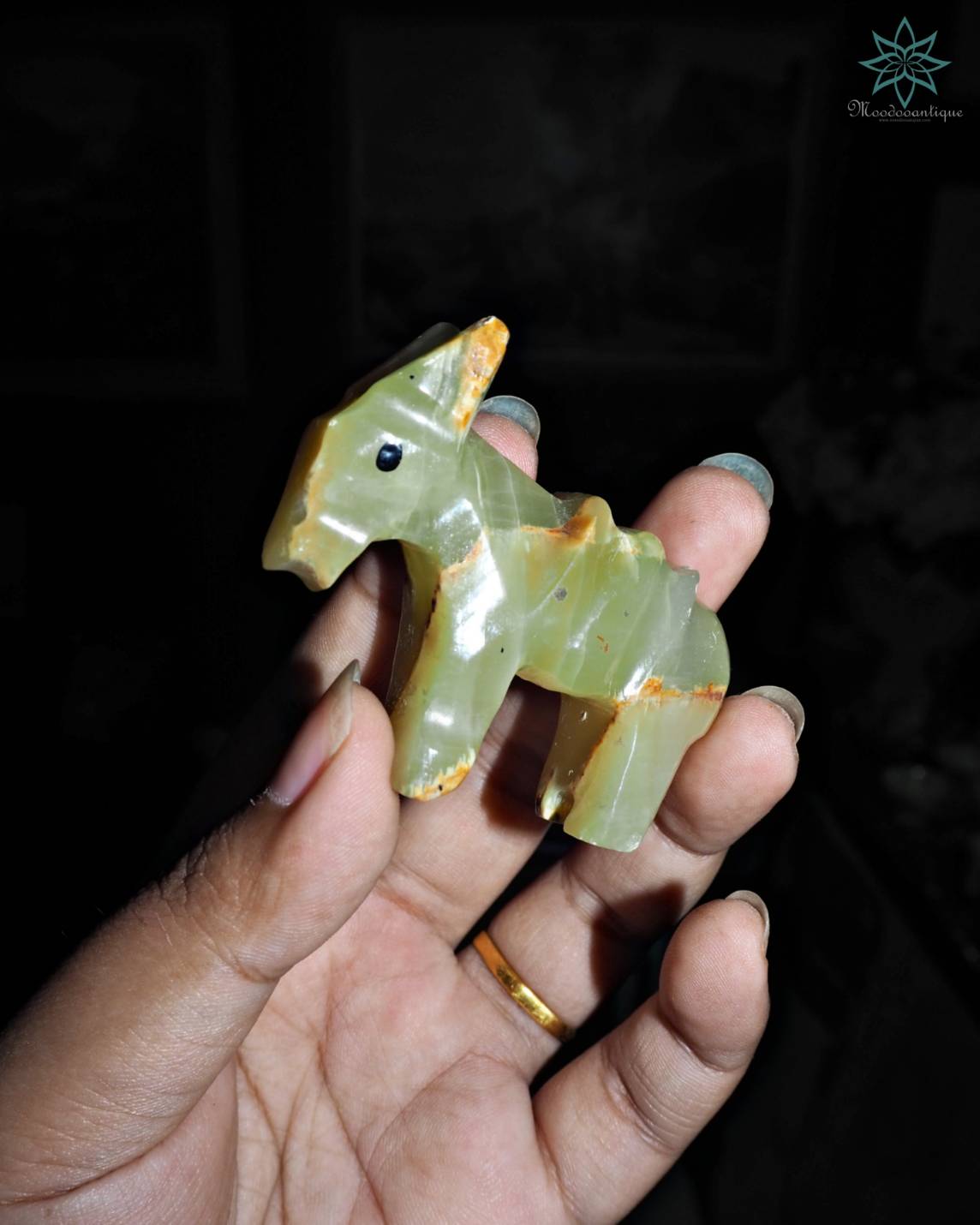 หินอ่อนแกะสลักนกพิราบ&ม้า