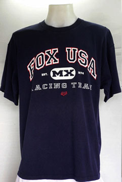 เสื้อยืด FOX USA สีกรมท่า ไซส์ XL รอบอก 54 นิ้ว