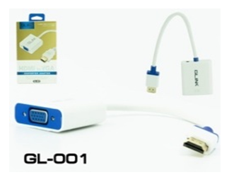 GLINK box.ตัวแปลง GL001 HDMI TO VGA Glink