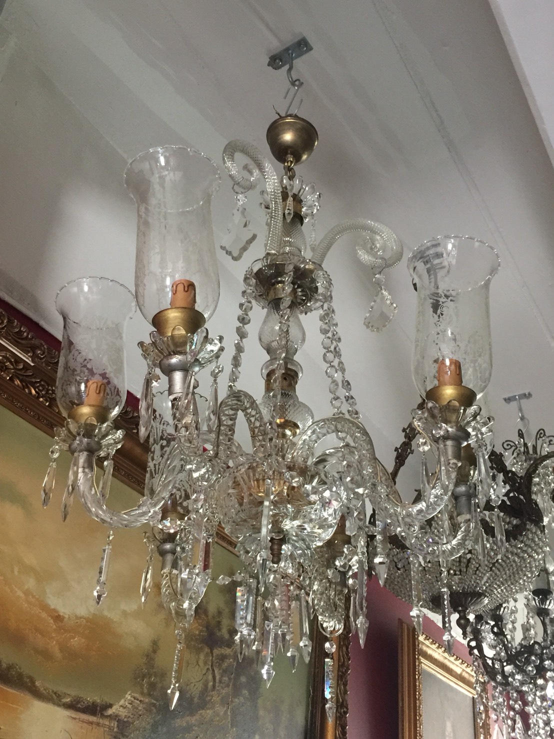 ขายแล้ว Antique French Crystal Chandelier