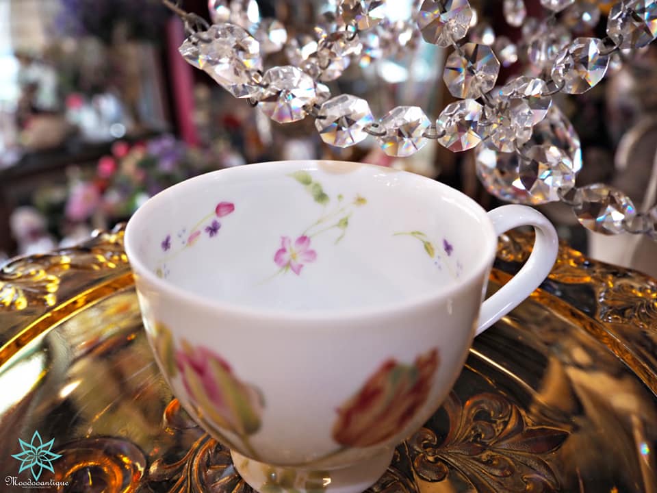 ชุดดื่มชากาแฟลายทิวลิป JAPAN ไม่มีจานรองแก้ว