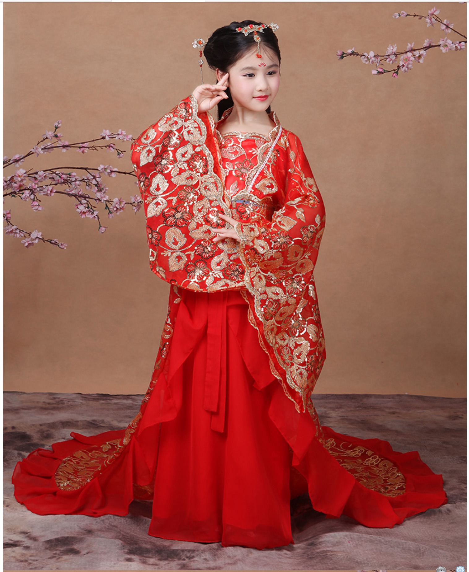 ชุดจีนเด็ก รหัส C126 สินค้าพร้อมส่ง