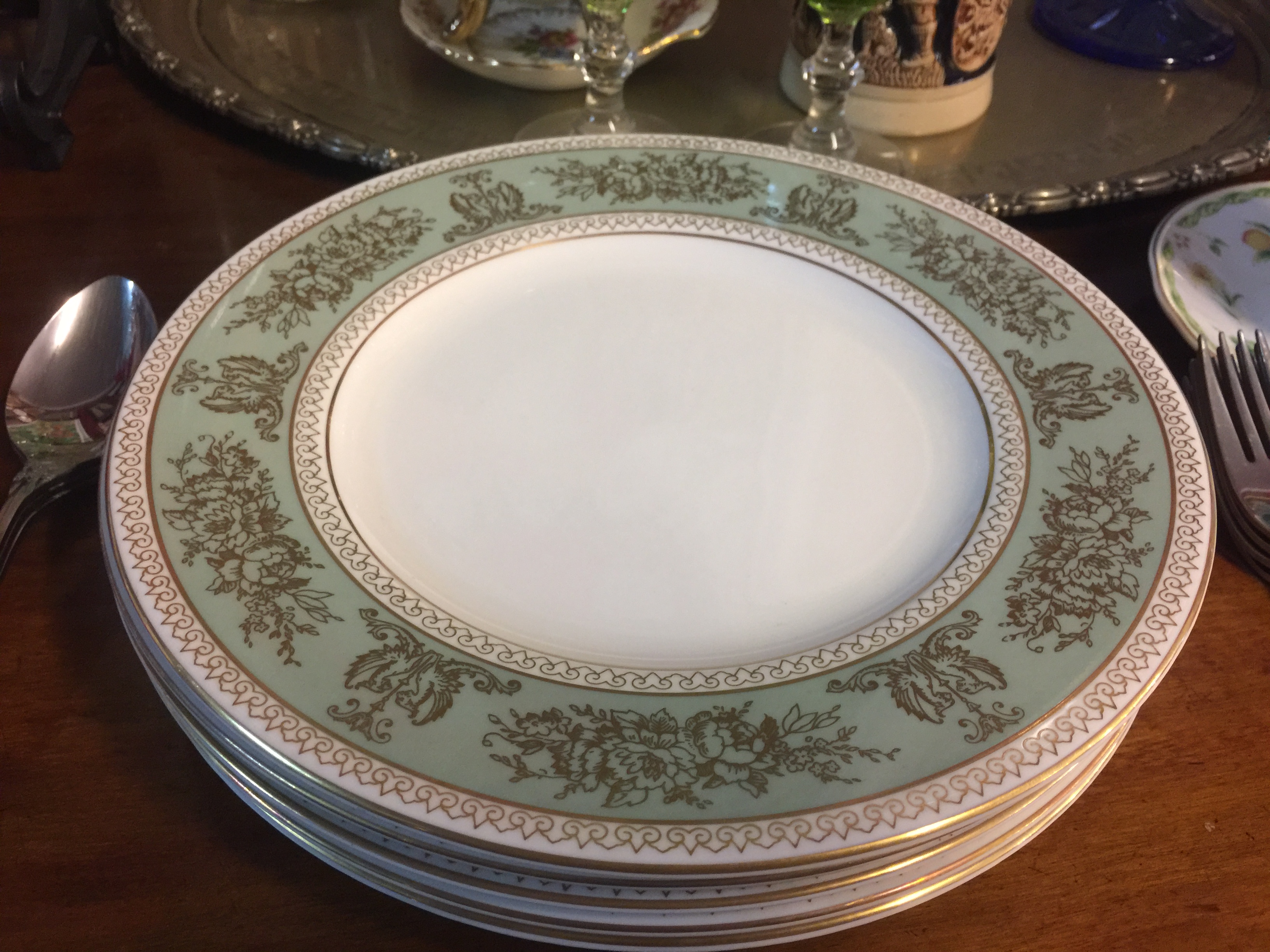 Wedgwood Columbia-sage Green and Gold