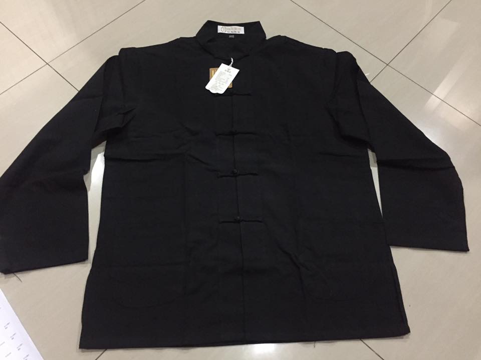 เสื้อสีดำ ผ้าฝ้าย. รหัส T35. (สินค้าพร้อมส่ง)