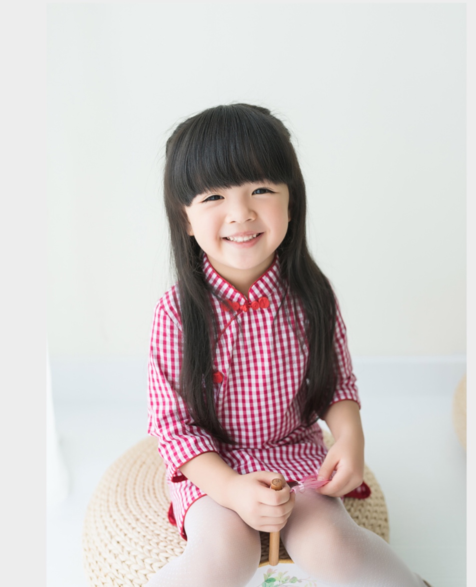 เดรสลายสก๊อตสีแดง. ผ้าฝ้าย รหัส SC 67 สินค้าพร้อมส่ง