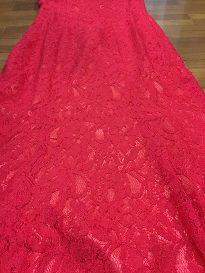 ชุดจีนยาว ลูกไม้แขนยาว รหัส TM159 สินค้าพร้อมส่ง