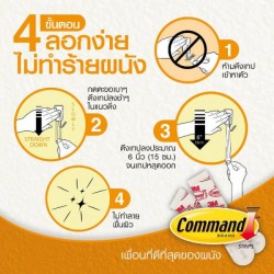 เทปกาว คอมมานด์ COMMAND เล็ก สีขาว - จำกัดเฉพาะลูกค้าที่ซื้อพร้อมชุดกรอบรูปของทางร้านเท่านั้น
