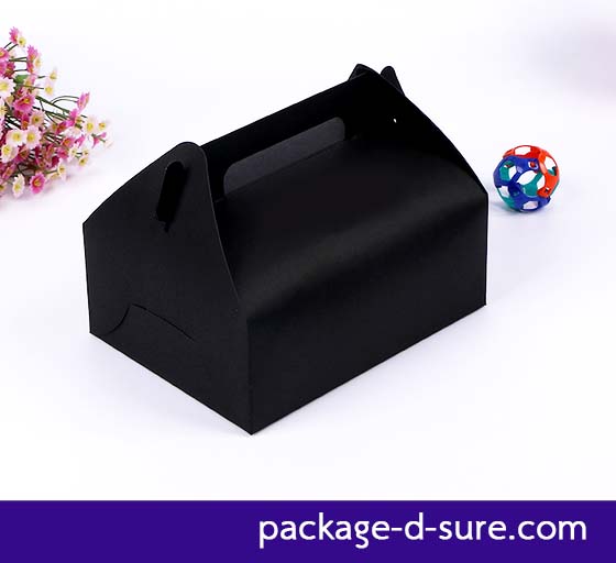 กล่องหูหิ้ว ไซส์ใหญ่พิเศษ 15x20x9 กระดาษดำ ไม่มัน