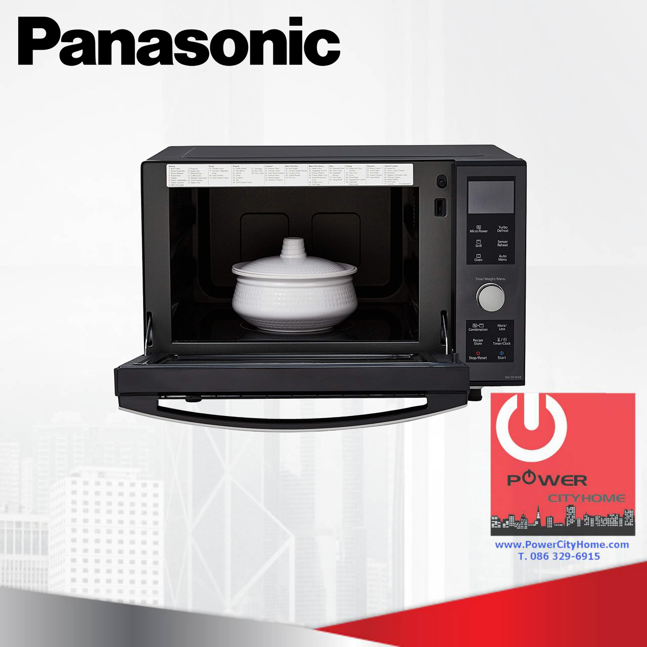 ไมโครเวฟ Panasonic 23 ลิตร ระบบDouble Heater รุ่น NN-DF383B