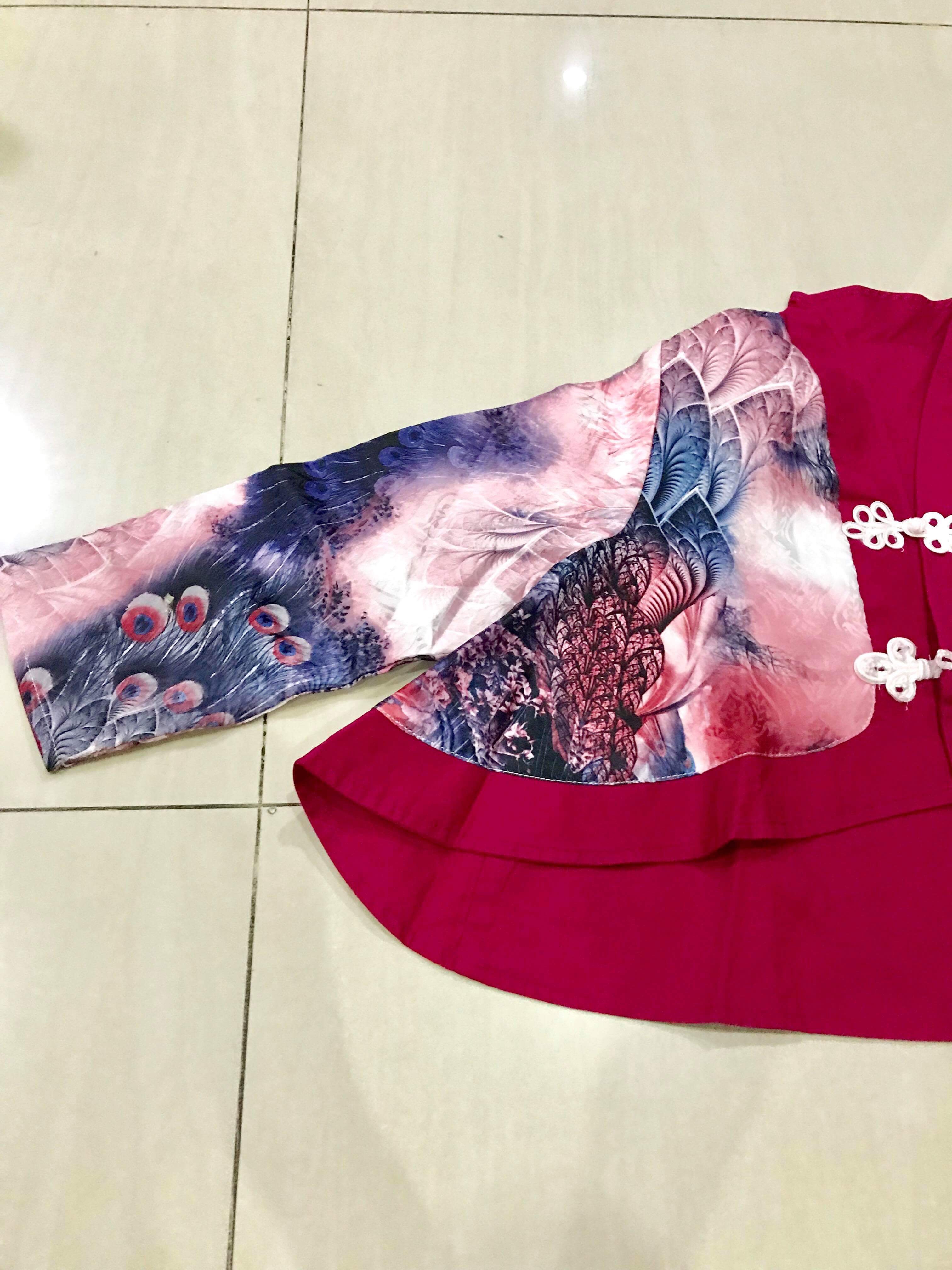 เสื้อคลุม ผ้า retro รหัส RT 54 สินค้าพร้อมส่ง