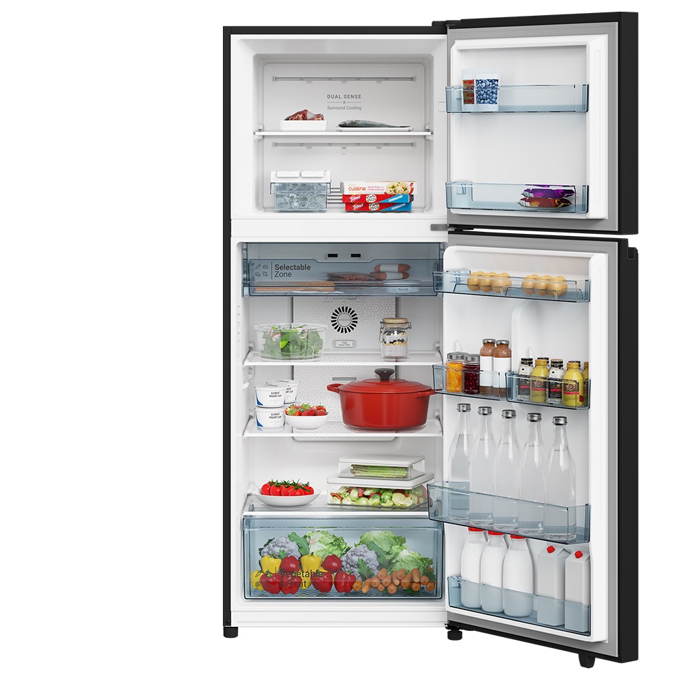 ตู้เย็น Hitachi 2 ประตู Grand Carbon Line รุ่น HRTN6408SGBKTH (374 ลิตร)