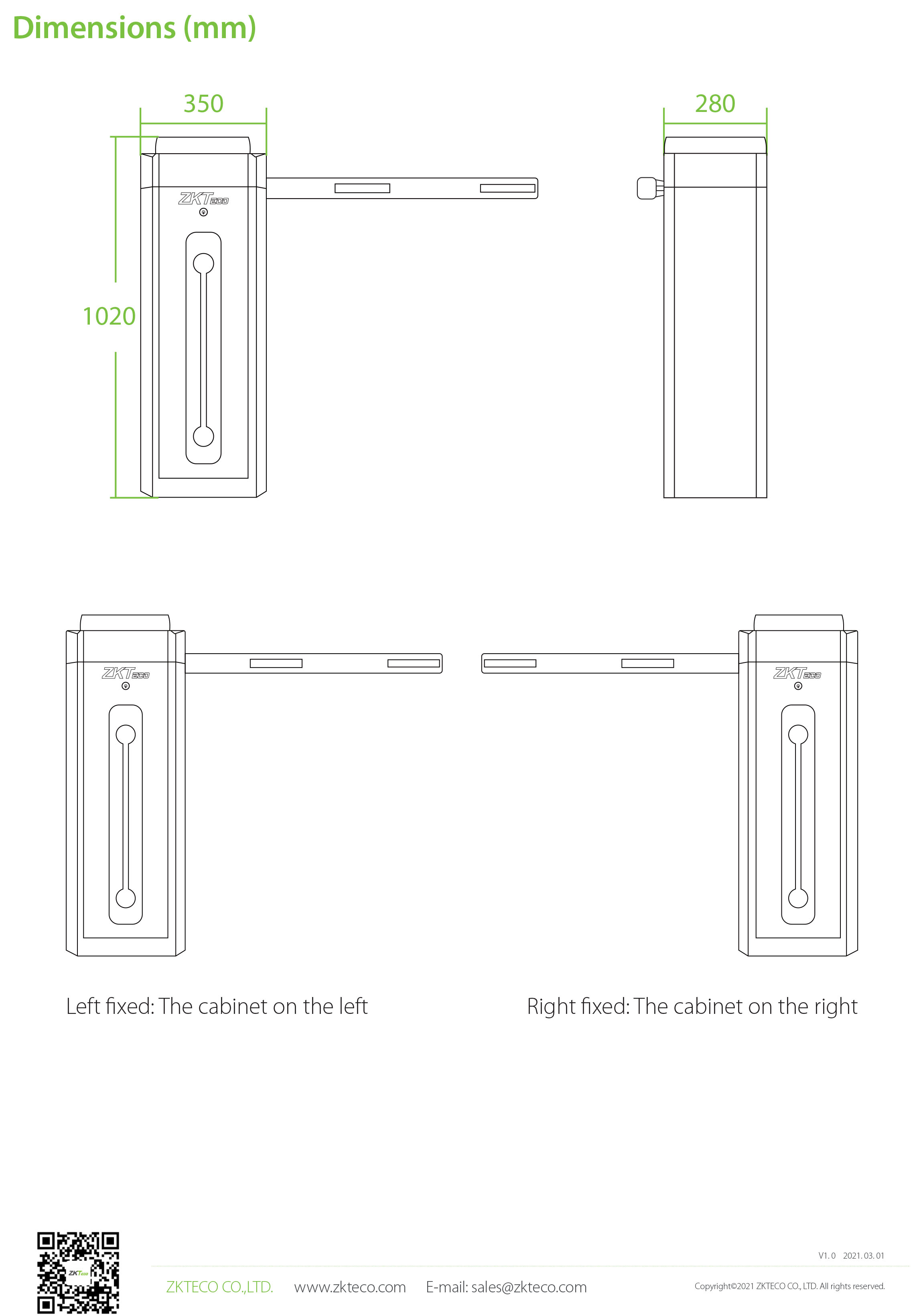 ชุดไม้กั้นรถยนต์ Parking Barier พร้อมติดตั้ง ระบบอ่านบัตรระยะไกล 20-60 cm. Longer Reader พร้อมติดตั้ง พร้อมโปรแกรมบริหารจัดการผ่านระบบ Web-based 1 ทางเข้า