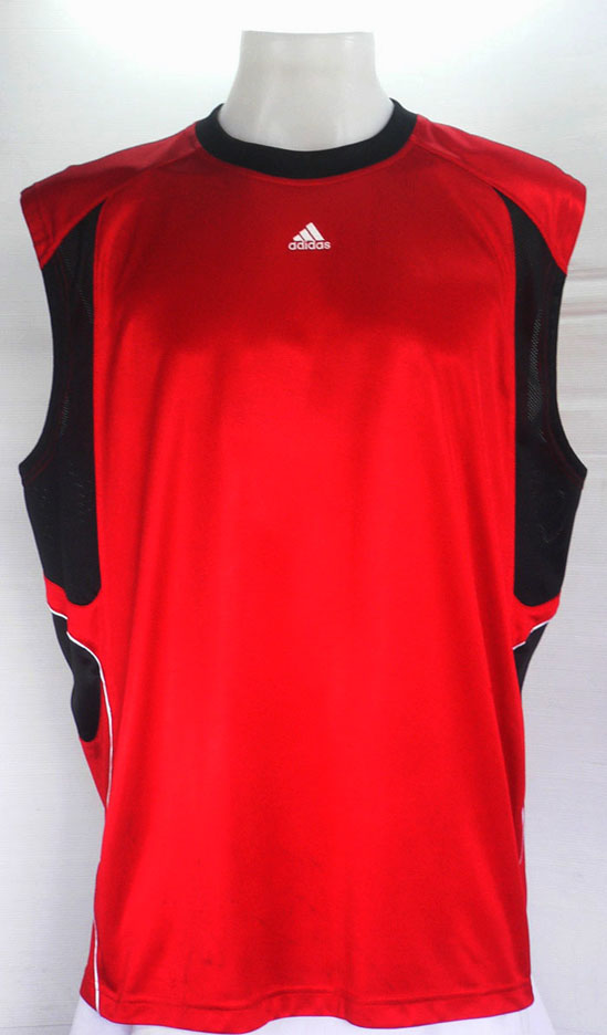 เสื้อบาสเกตบอล ADIDAS สีแดงดำ ไซส์ XL