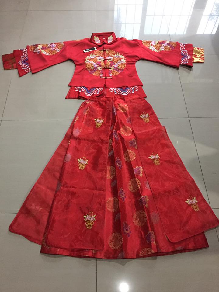 ชุดกี่เพ้าเจ้าสาว MN 164 พร้อมส่ง