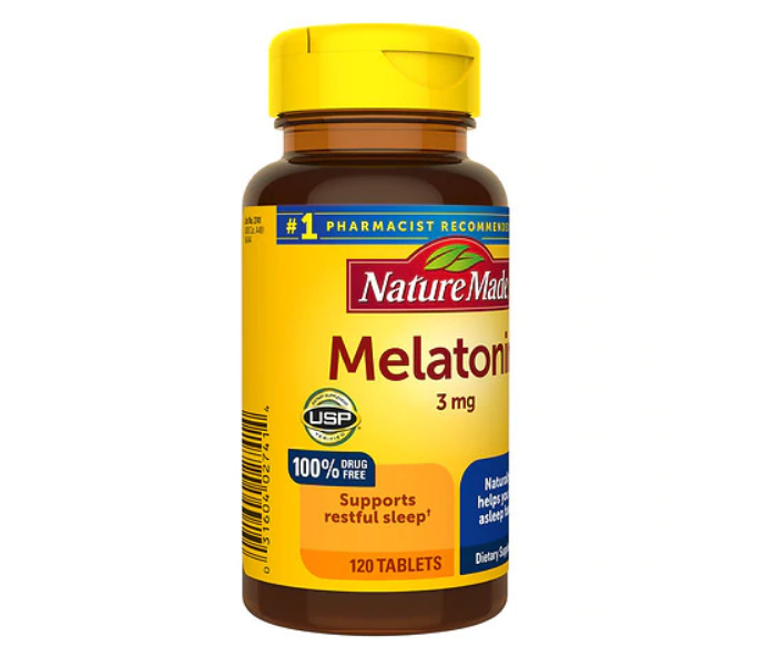 Nature Made Melatonin 3mg 120 เม็ด หมดอายุ 01/2027