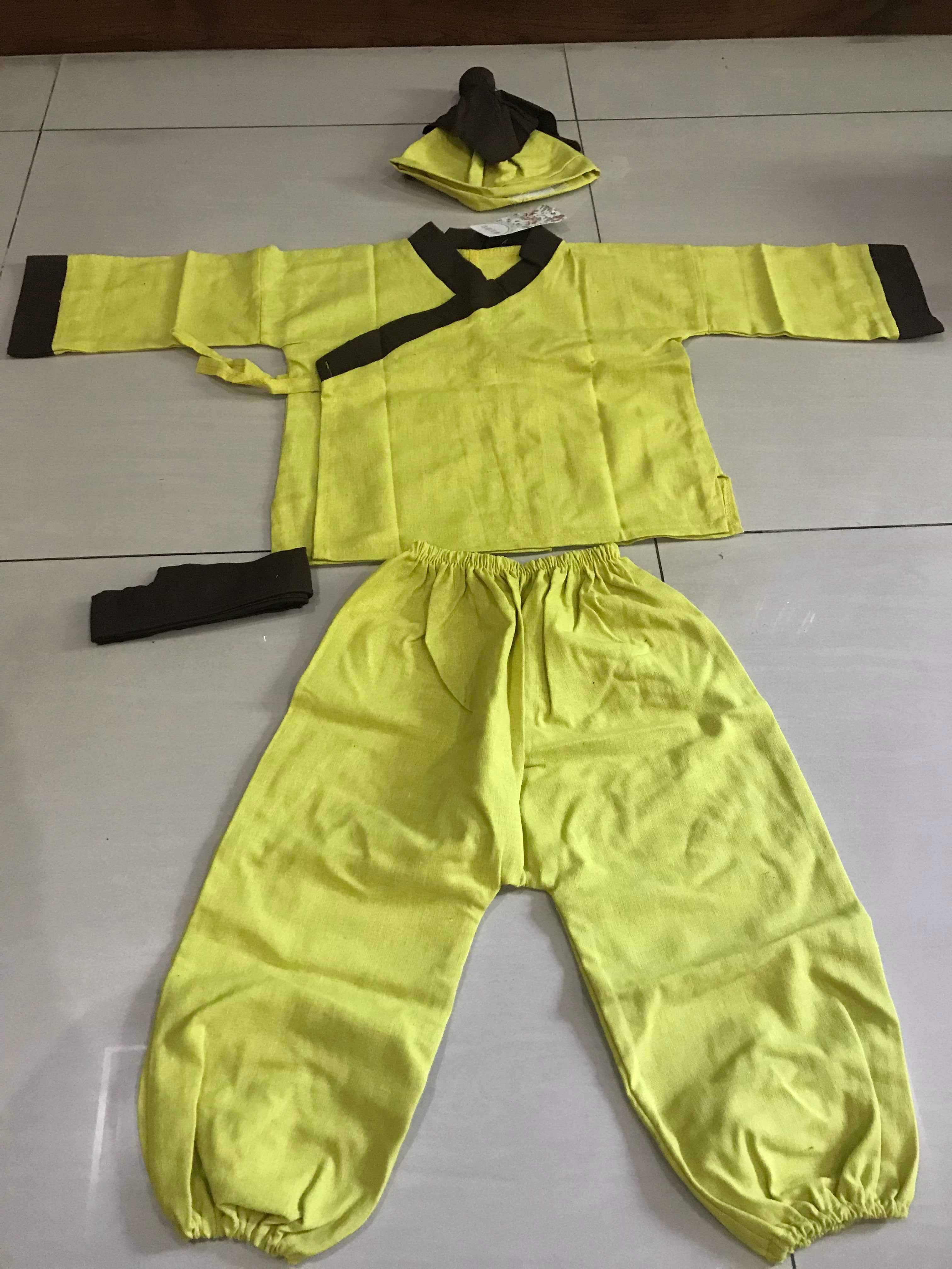 ชุดจีนเด็กชายสีเหลืองCB39